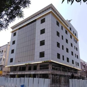 بعض مشاريع مؤسسة دقة الواجهة لتصميم وتركيب الكلادينج والواجهات الزجاجية